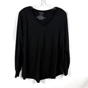 Torrid 0 L 12 V-Neck Long Sleeve Top